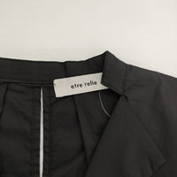 etre relie エトレリー タイプライターサイド釦チュニック 定価17600円 143309 チュニック ブラック レディース【中古】5-0614S∞