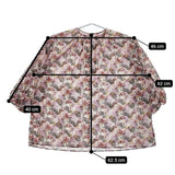 LOISIR B0132LFB622 コットンリネン コーラルプリントブラウス Sara Boccaccini ブラウス シャツ ピンク レディース ロワズィール【中古】5-0223M♪