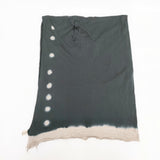 JURGEN LEHL 大判 マフラー ストール ブラック ベージュ レディース ヨーガンレール【中古】5-0615M◎