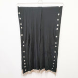 JURGEN LEHL 大判 マフラー ストール ブラック ベージュ レディース ヨーガンレール【中古】5-0615M◎