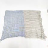 JURGEN LEHL J0171ESFS32 シルクコットン インド製 大判 マフラー ストール ライトグレー ミズイロ レディース ヨーガンレール【中古】5-0615M◎