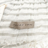 JURGEN LEHL J0171ESFS32 シルクコットン インド製 大判 マフラー ストール ライトグレー ミズイロ レディース ヨーガンレール【中古】5-0615M◎