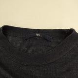 45R/45rpm インディゴギマニットギャザーTシャツ 定価25300円 ニット ネイビー レディース フォーティーファイブアールピーエム【中古】5-0619M∞