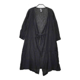 R&D.M.Co- カシュクール ガウンコート 羽織 リネン コート ブラック レディース オールドマンズテーラー【中古】5-0417M∞