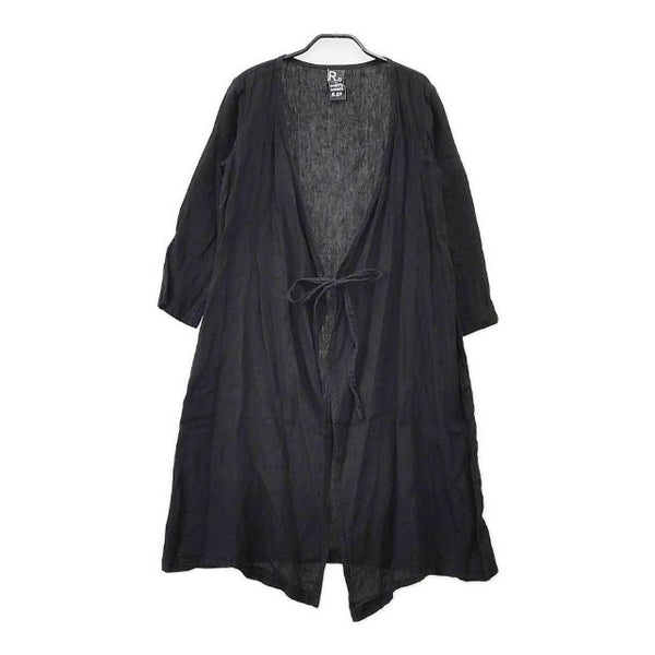 R&D.M.Co- カシュクール ガウンコート 羽織 リネン コート ブラック レディース オールドマンズテーラー【中古】5-0417M∞