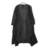 R&D.M.Co- カシュクール ガウンコート 羽織 リネン コート ブラック レディース オールドマンズテーラー【中古】5-0417M∞