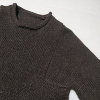 Lin francais d'antan Mullan マラン ウール プルオーバーセーター ニット ブラウン レディース ランフランセダンタン【中古】4-1202T∞