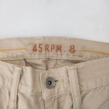 45R/45rpm サイズ30 コットン パンツ ベージュ レディース フォーティーファイブアールピーエム【中古】5-0222G∞