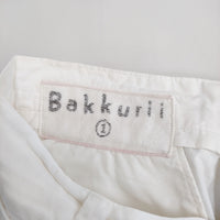 45R/45rpm Bakkurii コットンリネンチノ馬比古 定価33000円 チノパンツ ホワイト レディース フォーティーファイブアールピーエム【中古】5-0325M♪