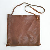 HENRY CUIR CANE刺繍 レザー ショルダーバッグ ブラウン レディース アンリークイール【中古】5-0327G∞