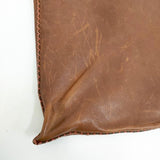 HENRY CUIR CANE刺繍 レザー ショルダーバッグ ブラウン レディース アンリークイール【中古】5-0327G∞