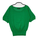 UNITED ARROWS 新品 半袖 コットン プルオーバー ニット グリーン レディース ユナイテッドアローズ【中古】5-0619S∞