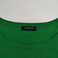 UNITED ARROWS 新品 半袖 コットン プルオーバー ニット グリーン レディース ユナイテッドアローズ【中古】5-0619S∞