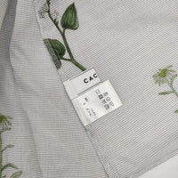 CACUMA 野の花のラグランブラウス フラワープリント ボタニカル柄 ブラウス シャツ ブルー レディース カクマ【中古】5-0417M∞