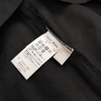 nest Robe 01212-1186 付け襟付き リネン ノースリーブ ブラウス シャツ ブラック レディース ネストローブ【中古】5-0619S∞