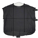 nest Robe 01212-1186 付け襟付き リネン ノースリーブ ブラウス シャツ ブラック レディース ネストローブ【中古】5-0619S∞