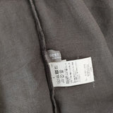 nest Robe 01201-1419 製品染め リネンフリンジカラーピンタック ブラウス シャツ チャコールグレー レディース ネストローブ【中古】5-0417M∞
