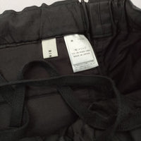 RINEN 製品洗い コットン ワイド イージー パンツ ブラック レディース リネン【中古】5-0222G∞