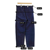 nest Robe 01191-1087-1 コットンリネンデニムタックテーパードパンツ デニムパンツ ブルー レディース ネストローブ【中古】5-0417G∞