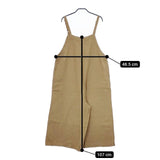 cinq symphonie オーバーオール サロペット ベージュ レディース サンクサンフォニー【中古】5-0417M∞