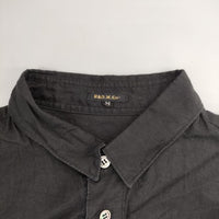 R&D.M.Co- コットンシルク シャツワンピース プルオーバー ワンピース ブラック レディース オールドマンズテーラー【中古】5-0417M∞