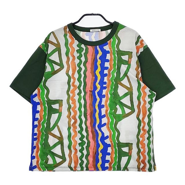 HERALBONY ヘラルボニー 未使用品 GAMON Tシャツ「無題」定価24200円 HL-0000-T02-2 カットソー グリーン マルチ 5-0619S 248050 HERALBONY ヘラルボニー 未使用品 GAMON Tシャツ「無題」定価