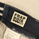 FRAPBOIS half ムーブデニム2 定価16280円 B1591XFP717 デニムパンツ ネイビー レディース フラボアハーフ【中古】5-0204G∞