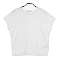 23区 フレンチスリーブ コットン Ｔシャツ カットソー ホワイト レディース 23区【中古】5-0619S∞