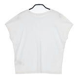 23区 フレンチスリーブ コットン Ｔシャツ カットソー ホワイト レディース 23区【中古】5-0619S∞