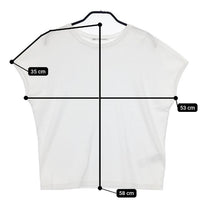 23区 フレンチスリーブ コットン Ｔシャツ カットソー ホワイト レディース 23区【中古】5-0619S∞