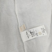 nest Robe 01231-1334 リネン ボタン2way Tブラウス 長袖シャツ 23SS ホワイト レディース ネストローブ【中古】5-0417M∞