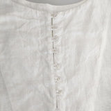 nest Robe 01231-1334 リネン ボタン2way Tブラウス 長袖シャツ 23SS ホワイト レディース ネストローブ【中古】5-0417M∞