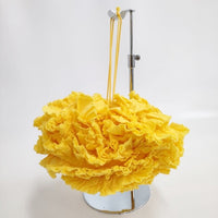 R&D.M.Co- 新品 G.D FRILL POM POM FLOWER BAG フリルポンポンフラワーバッグ 巾着 24AW イエロー オールドマンズテーラー【中古】4-0929G♪