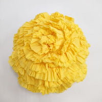 R&D.M.Co- 新品 G.D FRILL POM POM FLOWER BAG フリルポンポンフラワーバッグ 巾着 24AW イエロー オールドマンズテーラー【中古】4-0929G♪