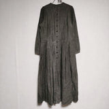 the last flower of the afternoon 寧静なる COAT DRESS コートドレス TLF-220-co002-k ワンピース 20AW グレー レディース ラストフラワー【中古】4-1106M∞