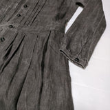 the last flower of the afternoon 寧静なる COAT DRESS コートドレス TLF-220-co002-k ワンピース 20AW グレー レディース ラストフラワー【中古】4-1106M∞