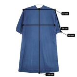 45R/45rpm 納戸納戸シャツデニムのドレス 加工 定価49500円 ワンピース ネイビー レディース フォーティーファイブアールピーエム【中古】5-0619M∞