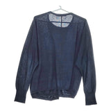 45R/45rpm 4071027 コットン リネン ボレロ カーディガン ネイビー レディース フォーティーファイブアールピーエム【中古】5-0305M♪