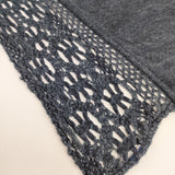 45R/45rpm インディゴ超ガーゼ×レースボレロ 定価36300円 カーディガン 羽織 サイズ3 カーディガン ネイビー レディース フォーティーファイブアールピーエム【中古】5-0711M◎