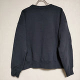 R&D.M.Co- OMT PRINT CREW SWEAT 定価28600円 OLDMAN'S TAILOR  裏毛 スウェット ネイビー レディース オールドマンズテーラー【中古】4-1127T∞