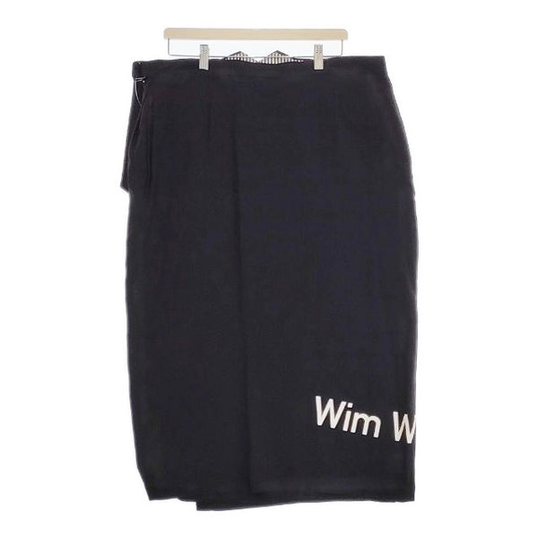 Yohji Yamamoto POUR HOMME WPTペグトップS WIM PT PEGTOP SKIRT ラップスカート 24AW 黒 メンズ ヨウジヤマモトプールオム【中古】4-0929T♪