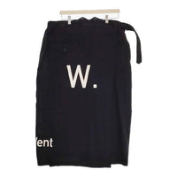 Yohji Yamamoto POUR HOMME WPTペグトップS WIM PT PEGTOP SKIRT ラップスカート 24AW 黒 メンズ ヨウジヤマモトプールオム【中古】4-0929T♪