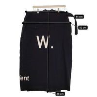 Yohji Yamamoto POUR HOMME WPTペグトップS WIM PT PEGTOP SKIRT ラップスカート 24AW 黒 メンズ ヨウジヤマモトプールオム【中古】4-0929T♪