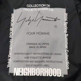 Yohji Yamamoto POUR HOMME/NEIGHBORHOOD NB・CO I- COAT バルカラーロングコート 24SS 黒 ヨウジヤマモト/ネイバーフッド【中古】4-0929T♪