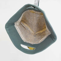 mina perhonen vs9856 flag bag hope フラッグバッグ 刺繍 トートバッグ イエロー レディース ミナペルホネン【中古】5-0319G∞