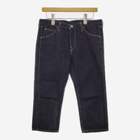 Levi's サイズ31 クロップド デニムパンツ ネイビー レディース リーバイス【中古】5-0204G∞