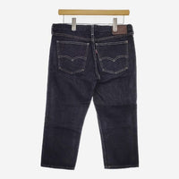 Levi's サイズ31 クロップド デニムパンツ ネイビー レディース リーバイス【中古】5-0204G∞