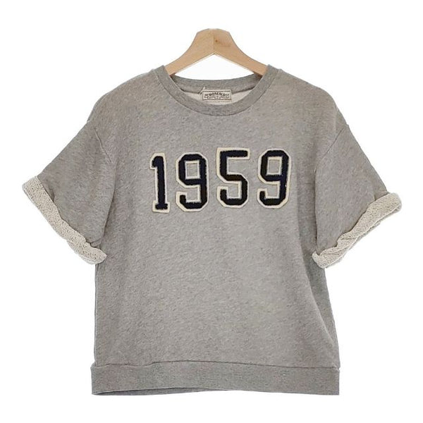 ROSE BUD 新品 1959 半袖 スウェット グレー レディース ローズバッド【中古】5-0529S∞