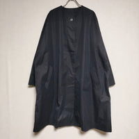 ARTS&SCIENCE bulky coat 091-L167-237 コットンシルクノーカラーバルキー コート ネイビー レディース アーツ&サイエンス【中古】4-1106M∞