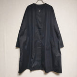 ARTS&SCIENCE bulky coat 091-L167-237 コットンシルクノーカラーバルキー コート ネイビー レディース アーツ&サイエンス【中古】4-1106M∞